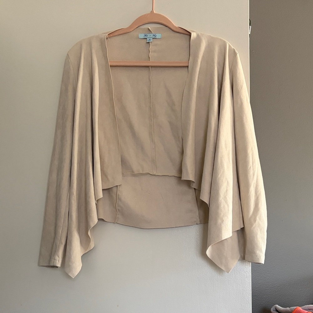 She + Sky Tan Women's Shrug